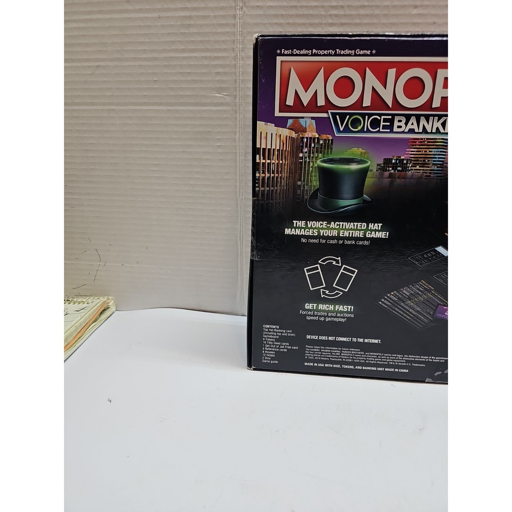 2018 Monopoly Voice Banking Board game Brand New - Picture 4 of 6